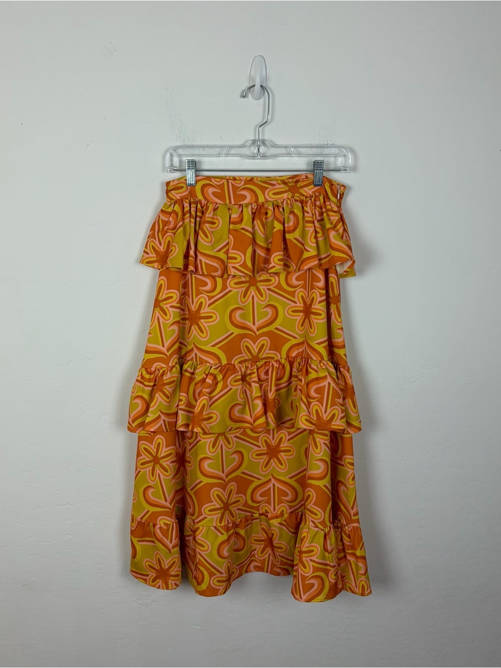 Dazy LA Tiered Midi Skirt